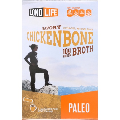 LONOLIFE: STICK CHKN BONE BROTH 4PK (2.120 OZ)