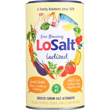 LOSALT: Iodized Salt, 12.35 oz