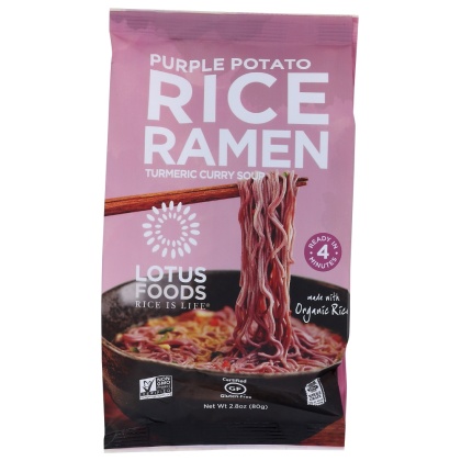 LOTUS FOODS: Purple Potato & Brown Rice Ramen, 2.8 oz