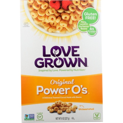 LOVE GROWN: Foods Power O\'s Cereal Original, 8 oz