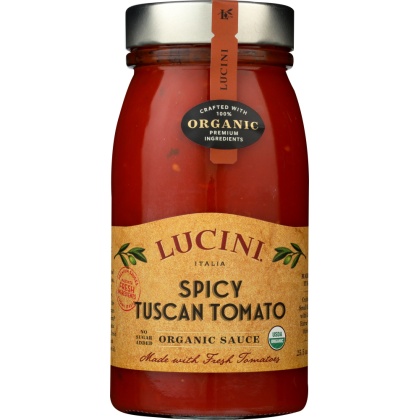 LUCINI: Italia Tomato Sauce Spicy Tuscan, 25.5 oz