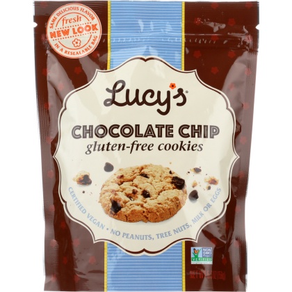 LUCY\'S: Gluten Free Chocolate Chip Cookies, 5.5 Oz