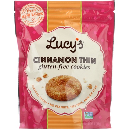 LUCY\'S: Gluten Free Cinnamon Thin Cookies, 5.5 Oz