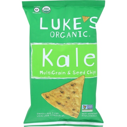 LUKE\'S ORGANIC: Multigrain & Seed Chips Kale, 5 oz