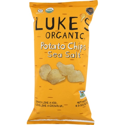 LUKE\'S ORGANIC: Sea Salt Potato Chips, 4.5 oz