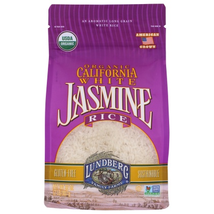 LUNDBERG: Organic California White Jasmine Rice, 2 lb