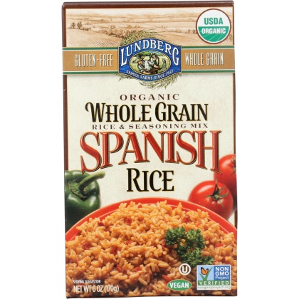 LUNDBERG: Organic Whole Grain Spanish Rice, 6 oz