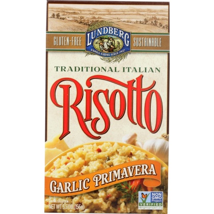 LUNDBERG: Risotto Garlic Primavera, 5.5 Oz