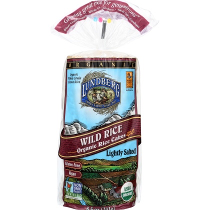 LUNDBERG: Wild Organic Rice Cakes Lightly Salted, 8.5 oz