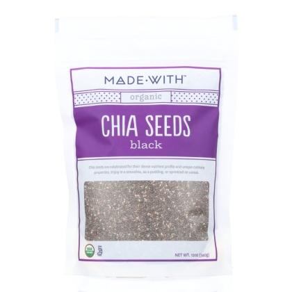 MADE WITH: Organic Chia Seeds Black, 12 oz