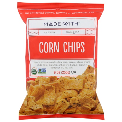 MADE WITH: Organic Corn Chips, 9 oz