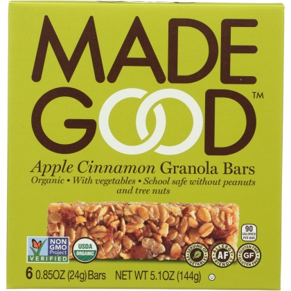 MADEGOOD: Apple Cinnamon Granola Bar, 5.10 oz