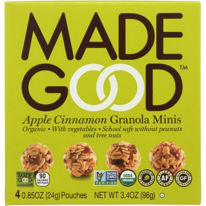 MADEGOOD: Apple Cinnamon Granola Minis, 3.4 oz