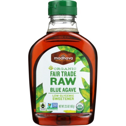 MADHAVA: Organic Fair Trade Raw Blue Agave, 23.5 oz