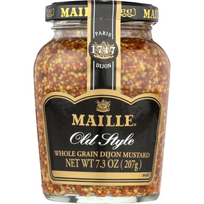 MAILLE: Old Style Whole Grain Dijon Mustard, 7.3 Oz