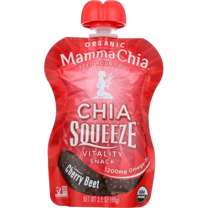 MAMMA CHIA: Organic Chia Squeeze Cherry Beet, 3.5 oz