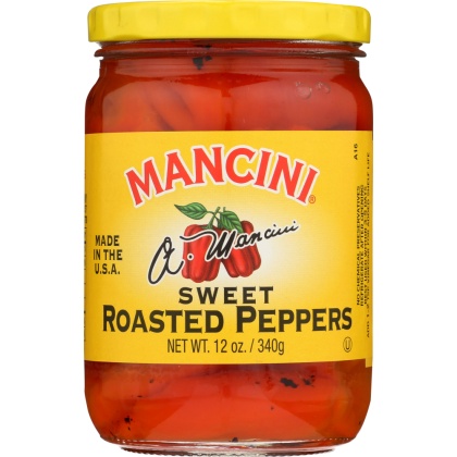 MANCINI: Sweet Roasted Peppers, 12 oz