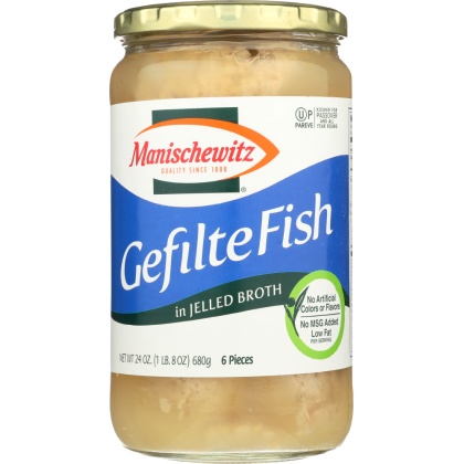 MANISCHEWITZ: Gefilte Fish in Jelled Broth, 24 Oz