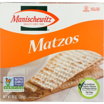 MANISCHEWITZ: Matzos Unsalted, 10 Oz