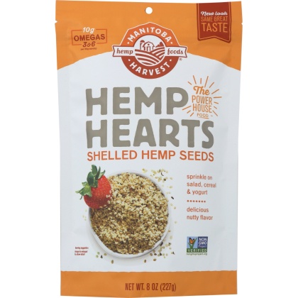 MANITOBA HARVEST:  Hemp Hearts Raw Shelled Hemp Seeds, 8 oz