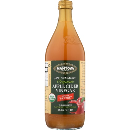 MANTOVA: Vinegar Apple Cider Organic, 34 oz