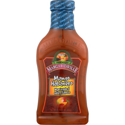 MARGARITAVILLE: Mango Habañero Marinade Wing Sauce, 16 oz