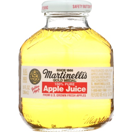 MARTINELLI\'S: Gold Medal 100% Apple Juice, 10 oz