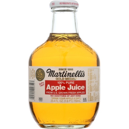 MARTINELLI: 100% Pure Apple Juice, 25.4 oz