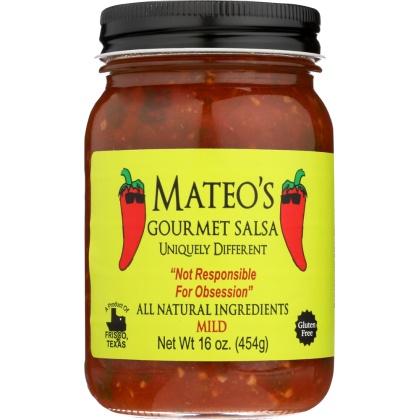 MATEO\'S: Gourmet Mild Salsa, 16 Oz