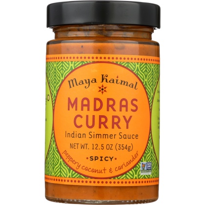 MAYA KAIMAL: Indian Simmer Sauce Madras Curry Spicy, 12.5 oz