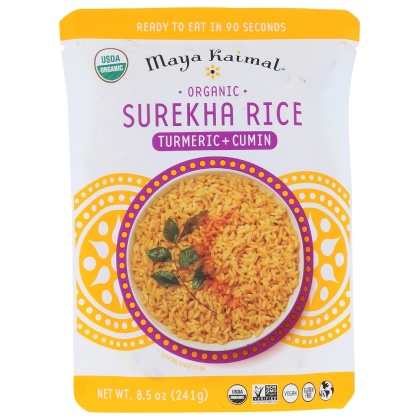 MAYA KAIMAL: Organic Surekha Rice Turmeric + Cumin, 8.50 oz