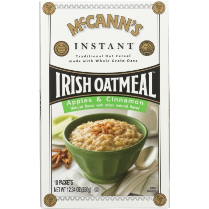 MCCANN: Oatmeal Instant Apple and Cinnamon, 12.3 oz