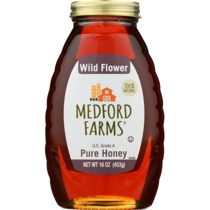 MEDFORD FARMS: Honey Pure Wildflower, 16 oz