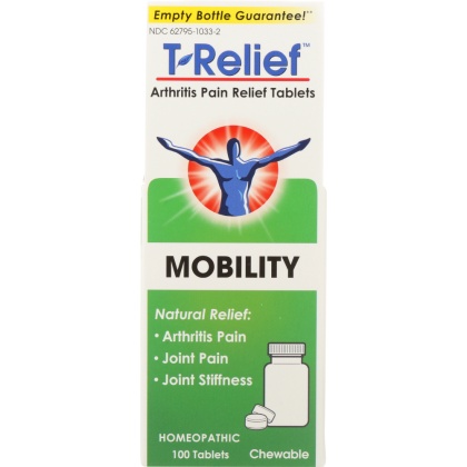 MEDINATURA: T-Relief Arthritis Pain Relief Tablets, 100 tablets