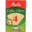 MELITTA: Coffee Filter Brown No. 4, 100 pc