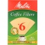 MELITTA: Coffee Filter Brown No. 6, 40 pc