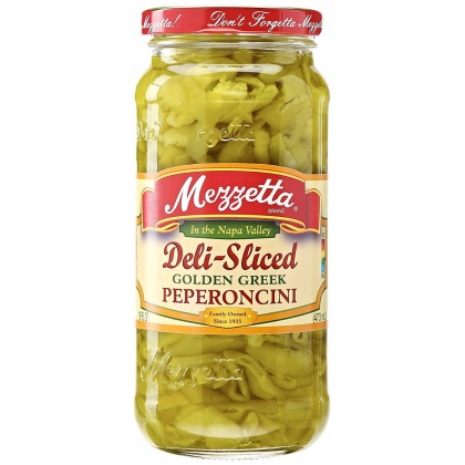 MEZZETTA: Deli-Sliced Golden Greek Peperoncini, 16 oz