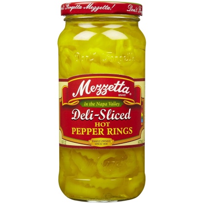 MEZZETTA: Deli-Sliced Hot Pepper Rings, 16 oz