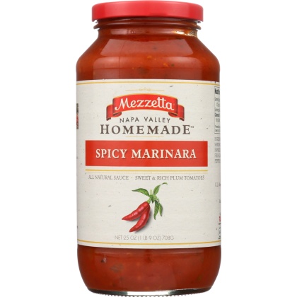 MEZZETTA: Napa Valley Bistro Spicy Marinara Sauce, 25 oz