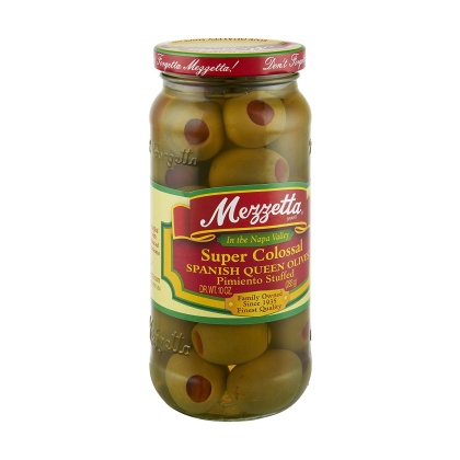 MEZZETTA: Super Colossal Pimiento Stuffed Spanish Queen Olives, 10 oz