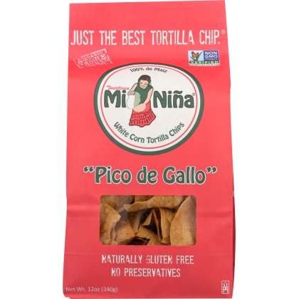 MI NINA: Pico De Gallo Tortilla Chips, 12 oz