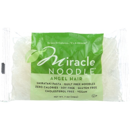 MIRACLE NOODLE: Angel Hair Shirataki Pasta, 7 oz