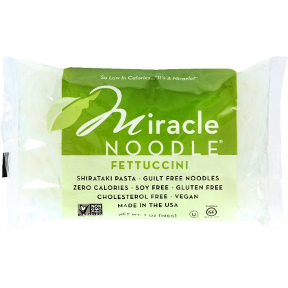 MIRACLE NOODLE: Fettuccini Shirataki Pasta, 7 oz