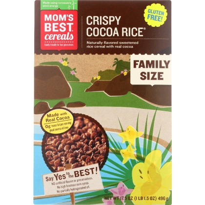 MOM\'S BEST: Crispy Cocoa Rice Cereal, 17.5 oz