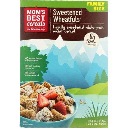 MOMS BEST: Sweetened Wheat-Fuls Whole Grain Cereal, 24 oz