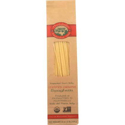 MONTEBELLO: Pasta Artisan Spaghetti, 16 oz