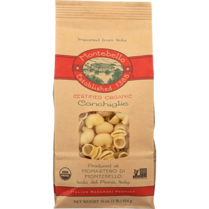 MONTEBELLO: Pasta Conchiglie Organic, 16 oz