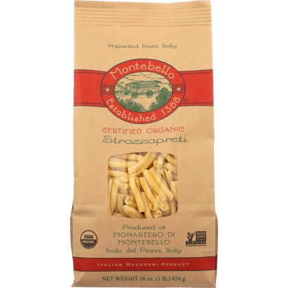 MONTEBELLO: Pasta Strozzapreti Organic, 16 oz