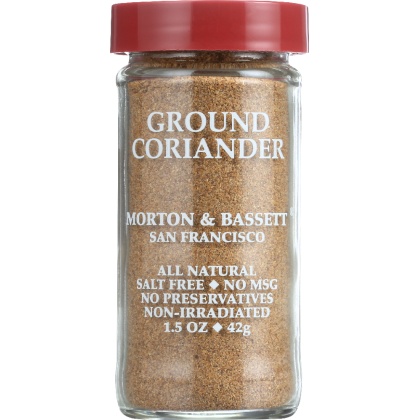 MORTON & BASSETT: Ground Coriander, 1.5 oz