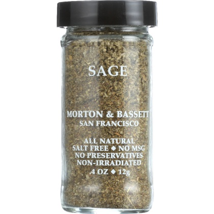 MORTON & BASSETT: Spices Sage, 0.4 oz